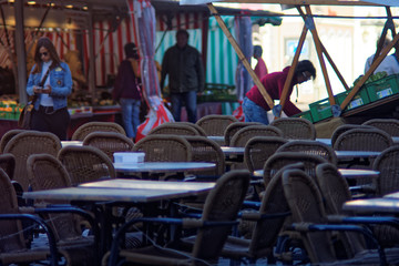 beautiful architecture of the city of Ansbach