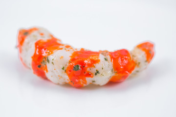 Grilled shrimps or prawns. Seafood