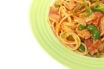 スパゲッティナポリタン - Spaghetti Napolitana with tomato sauce