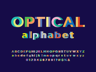 Naklejka na ściany i meble Vector of modern abstract alphabet design