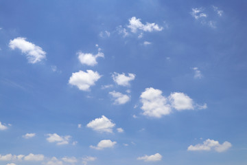 Clouds and blue skies. Bright sky with clouds.
