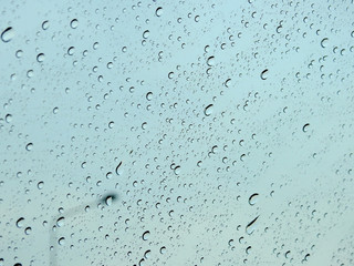 rain drop on glass of window car texture