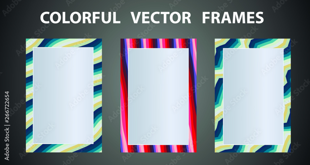 Aufkleber empty picture frame mock up. minimalism template flat lay out. copy space for text, design your idea
