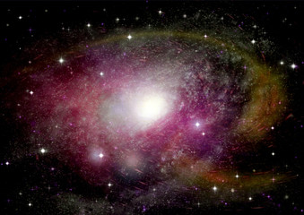 galaxy in a free space