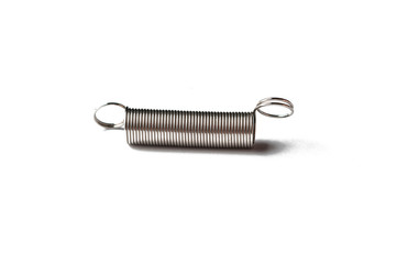 Metal spring isolated on white background