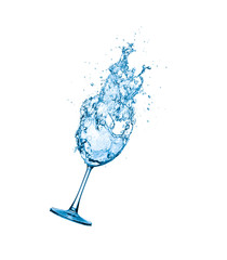 glass of water splash.