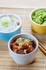 Hawaiian poke with tuna