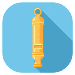 Whistle Flat Icon Illustration Vector