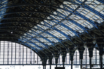 architectural metal structure with arches