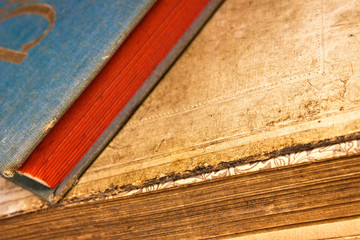 Old books close up