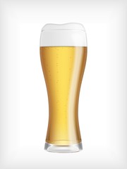 Lager beer glass
