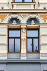 Art Nouveau windows in Riga