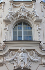 Art Nouveau window in Bratislava