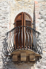 Medieval window and balcony