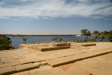 Egypt. The Nile from the Temple of Philae.