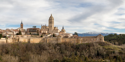 Fototapeta na wymiar Segovia Spain Cityscape