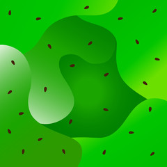 Liquid green kiwi vector background