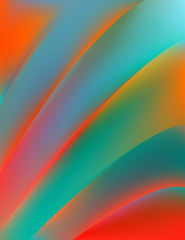 Multicolored background. Rainbow. Abstract shape. Curves. Gradient.