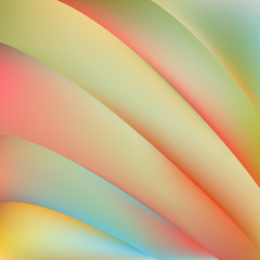 Multicolored background. Rainbow. Abstract shape. Curves. Gradient.