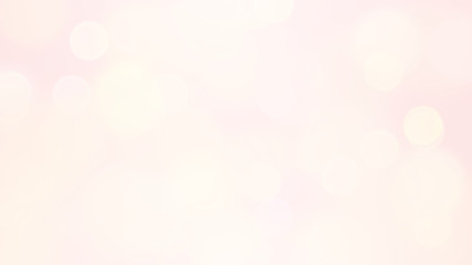 Abstract soft pink bokeh blur lights. Happy warm feeling. For beauty or cosmetic product background or sweet romantic event usage.