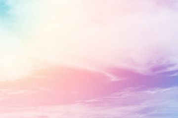cloud background with a pastel colored