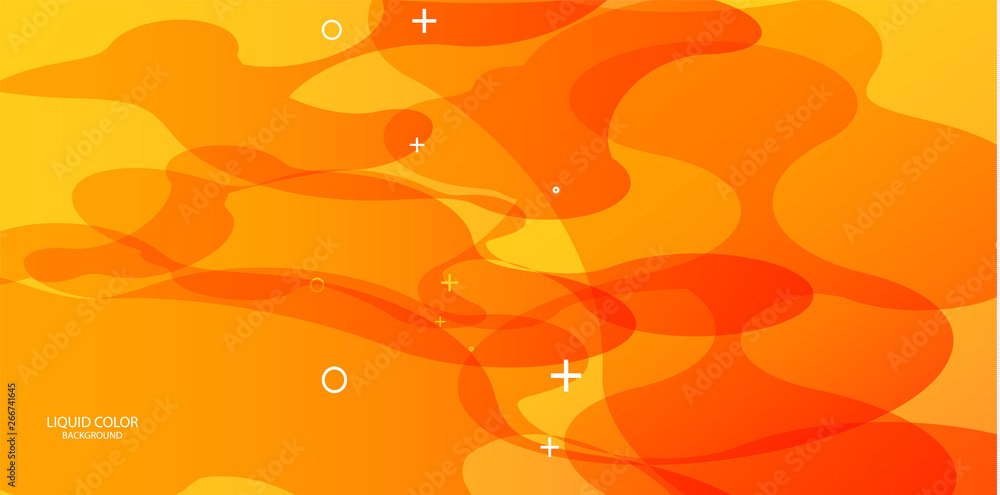 Poster abstract form of fluid. liquid design. liquid dynamic background for web sites, landing page or busi
