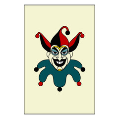 Naklejka premium Joker_card