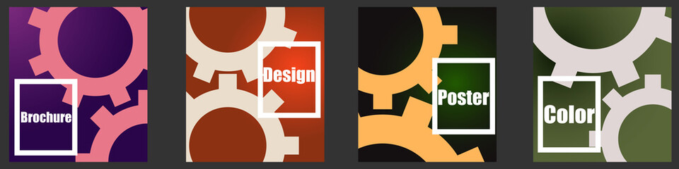 A set of modern abstract Cover Design . Cover Design template for the decoration presentation, brochure, catalog, poster, book, magazine etc.