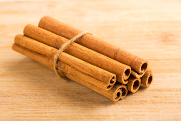Cinnamon sticks closeup