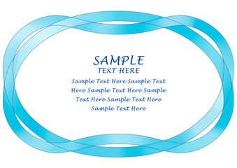 モダンなデザイン感覚と柔らかな曲線を融合したリボン状の優しい飾り罫