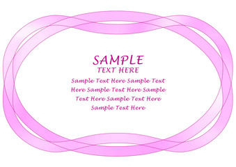 モダンなデザイン感覚と柔らかな曲線を融合したリボン状の優しい飾り罫