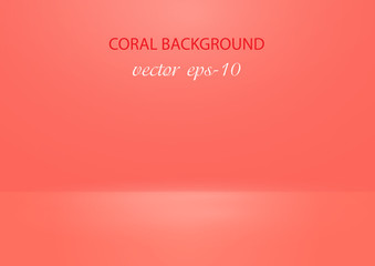  CORAL BACKGROUND .Coral gradient for lettering .Modern trend color .