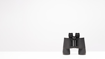 ฺVintage binoculars isolated on white background