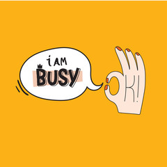 Fototapeta premium Motivational typography poster with cool quote. Isolated on color background. No drama please. Trendy and cute lettering. Perfect for t shirt design, posters, stickers, banners, cards. 