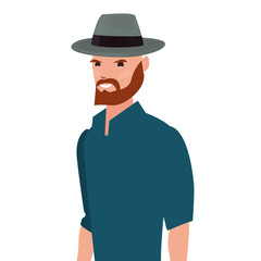 portrait man wearing hat