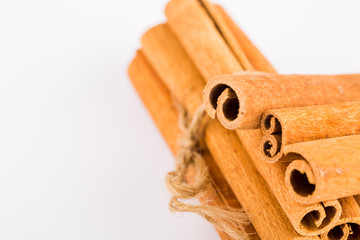 Cinnamon isolated on white background
