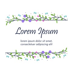 Floral Wreath Beautiful Leaves Frame Multi Purpose