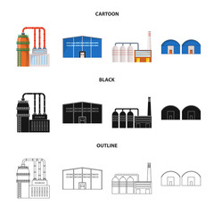 Vector illustration of production and structure icon. Set of production and technology stock symbol for web.