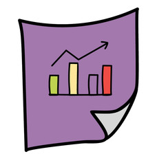 Business analysis, doodle icon design