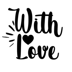 with love card. Lettering motivation poster. Ink illustration. Modern brush calligraphy. Isolated on white background. - Vector