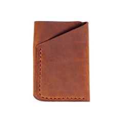 Leather accessories on a white background, wallets, 