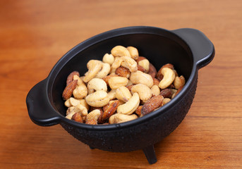 Almonds, cashews and peanuts