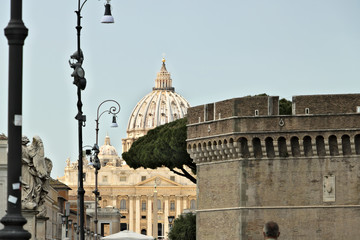 Basilica and dome of St. Peter.
