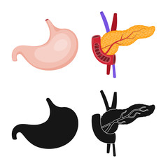 Vector design of biology and scientific icon. Set of biology and laboratory stock symbol for web.