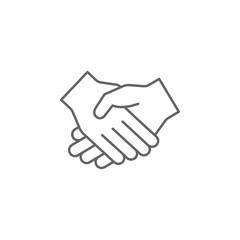 Handshake, friend, agreement icon. Element of friendship icon. Thin line icon for website design and development, app development. Premium icon