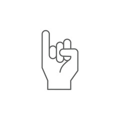 Finger, hand, promise icon. Element of friendship icon. Thin line icon for website design and development, app development. Premium icon