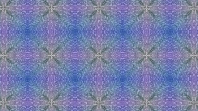 Looped Abstract pastel colored kaleidoscope or mandala.