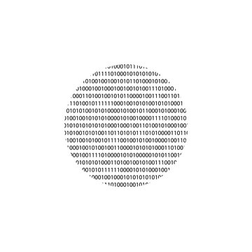 Binary background . Vector Technology Illustration .