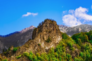 Fototapeta na wymiar Carpathian mountains in Romania