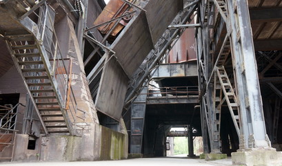 Fototapeta na wymiar In der alten Stahlfabrik